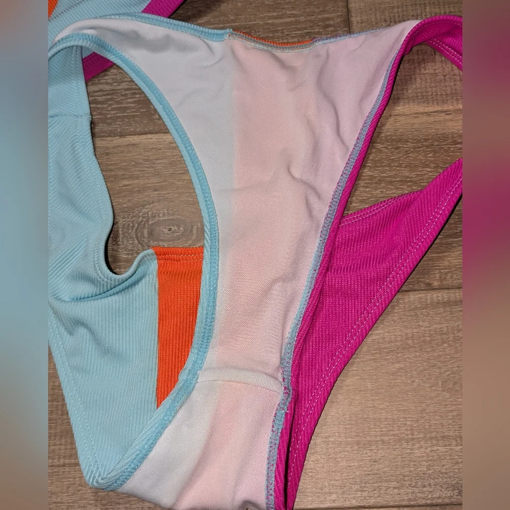 Zaful Colorblock Bikini Set - Picture 4 of 7